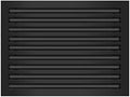 BUILDMART - 24x18 Modern AC Vent Cover - Decorative Black Alumium Air Vent - by TexasBuildmart