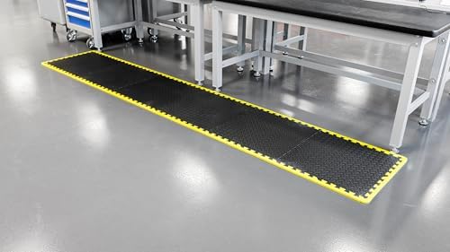Sealey MIC1218Y3 Interlocking Comfort Workshop Mat Set, 1240mm x 1825mm/650mm x - Image 3