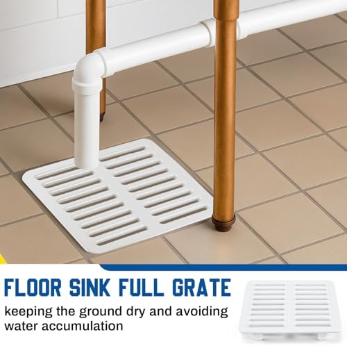 1 Pcs Cast Iron Porcelain Grate Floor Drain Cover 9-1/4" W x 9-1/4" L x 1-1/4h - Image 4