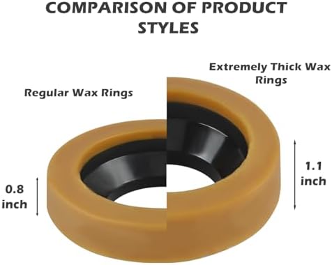HYDRO MASTER Extra Thick Toilet Wax Ring Kit - Image 2