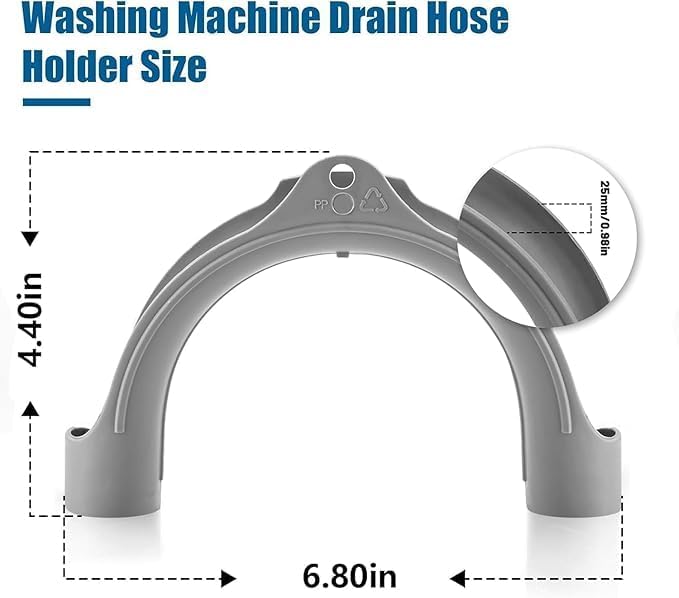 HHR U shaped Hose Holder Hook Drain Hose Hook - Image 4