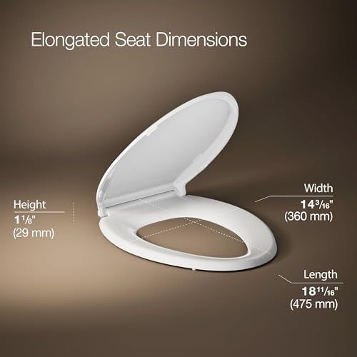 KOHLER CACHET® Nightlight Soft Close Toilet Seat Elongated, ReadyLatch® - Image 3