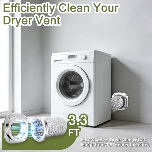 LATING Magnetic Dryer Vent Connector Kit, 180 Degree Straight Magnetic Dryer - Image 4