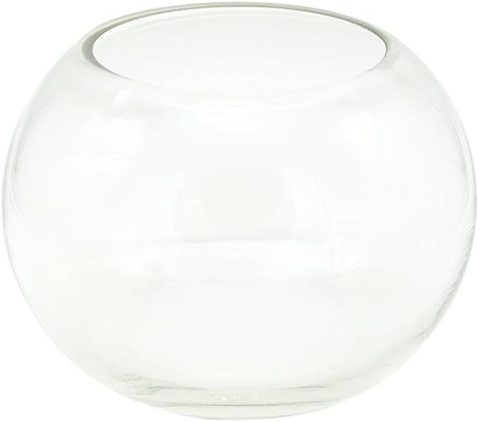 WGV Bowl Glass Vase, Diameter 5.1", Height 3.75", Open Width 3", 12 Pieces - Image 2