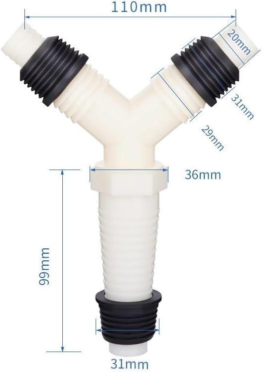 Full range of models drainage pipe three-way to two-in-one washing machine - Image 2