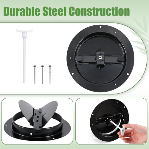 Therwen 8 Set 6 Inch Round Ceiling Diffuser Vent Cover - Image 4