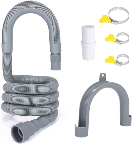 PinkCross Universal Washing Machine Drain Hose Extension, Flexible Washer & by Unknown