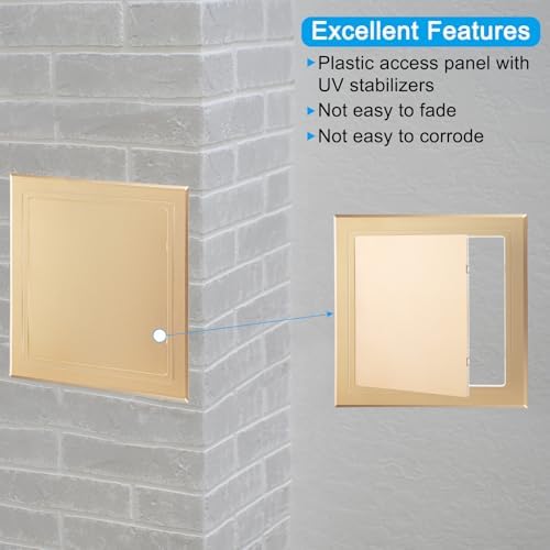 PATIKIL 5x5 inch Self-Adhesive Access Panel, ABS Plumbing Access Doors Easy - Image 3