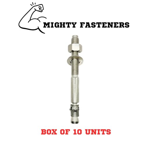 Mighty Fasteners Wedge Anchors – Heavy-Duty 304 Stainless Steel Expansion Bolts - Image 3
