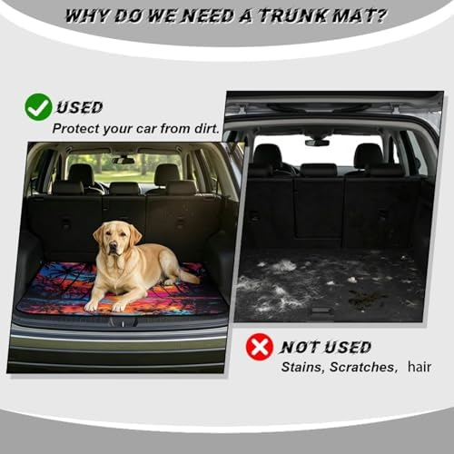 Mushroom Raccoon Universal Car Trunk Mat, Waterproof Cargo Liner - Image 4