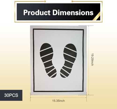 30 PCS Car Paper Floor Mats, Disposable Kraft Paper Floor Pads, Temporary - Image 2