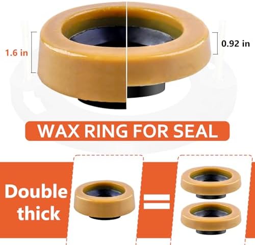 boeemi Toilet Flange Repair Kit Extra Thick Wax Ring Fits 3 or 4 Inch - Image 2