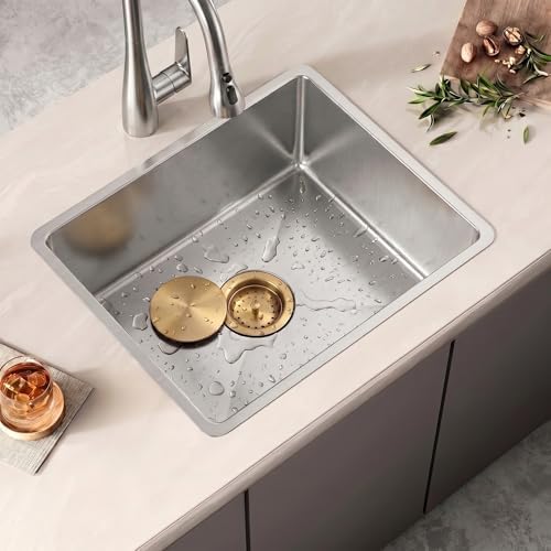 LQS Kitchen Sink Drain Assembly, Sink Drain Basket Strainer, Stainless Steel - Image 3