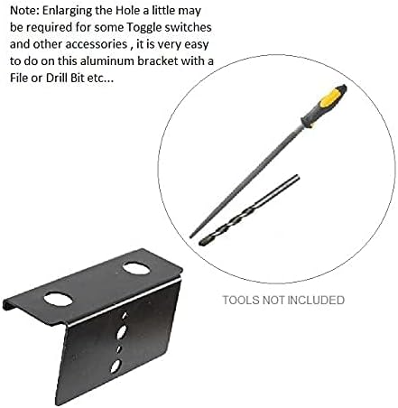 Bracket for Dual Panel Mount Electrical Components Like Push Button Circuit - Image 6
