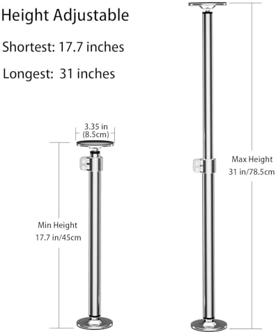 Undermount Sink Brackets, Stainless Steel Undermount Sink Support, 17.7-31 Inch - Image 4