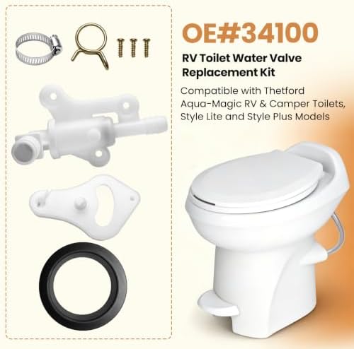 RV Toilet Water Valve Upgrade for Thetford Style Lite Plus - Image 5