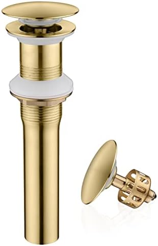 Ultimate Unicorn Pop up Sink Drain, Without Overflow Hole, Brushed Gold by UltimateUnicorn