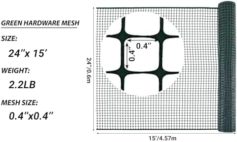 PotatoLife Green Plastic Garden Fence, Hardware Mesh - Image 4