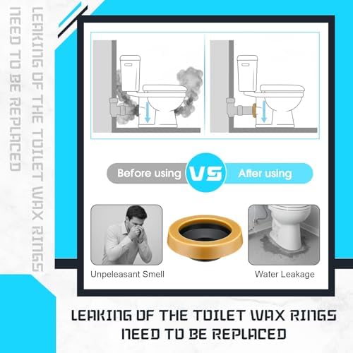 Marsui 12 Pack Wax Ring for Toilet, Thick Gasket 3-4 Inch Waste Line - Image 3