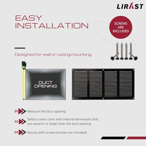 14x6 Vent Cover with Built-in Screen - Image 5