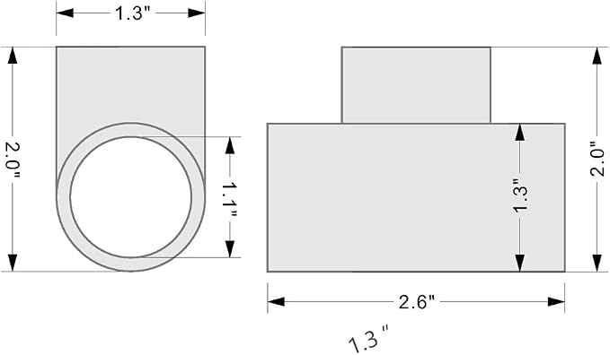 3 Way Flush 3/4 SCH40 TEE PVC Fitting Pipe Connector - Image 5
