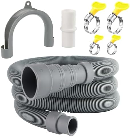 6.56 FT Universal Washing Machine Drain Hose, Drain Hose Extension Kit by Unknown