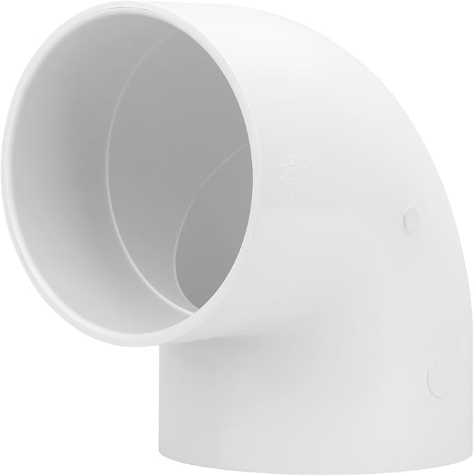 6 Inch 90 Degree Elbow 2 Way Right Angle PVC Pipe Fitting, Furniture Build - Image 3