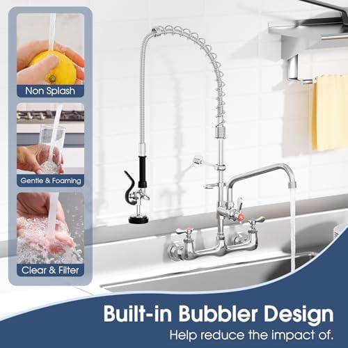 Commercial Wall Mount Kitchen Faucet - Image 6