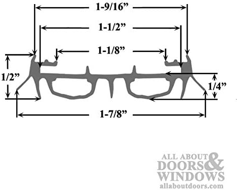 Door Parts: Bottom / Sweep, Slide on, Bulb Type - Image 2