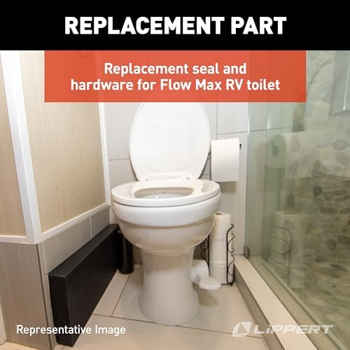 Lippert Components Flow Max™ Replacement RV Toilet Bottom Gasket & Mounting - Image 3