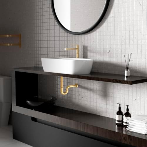 Bathroom Sink P-Trap Complete Set, Adjustable 1-1/4 Bottle Trap Sink Drain Kit - Image 2