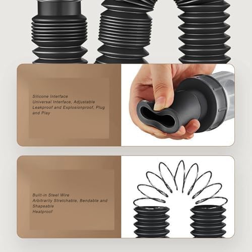 Bathroom Sink Drain Kit Flexible P Trap Drain Pipe - Image 5