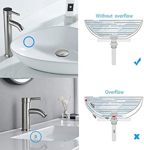 Bathroom Sink Drain Without Overflow Vessel Sink Lavatory Vanity Pop Up Drain - Image 6