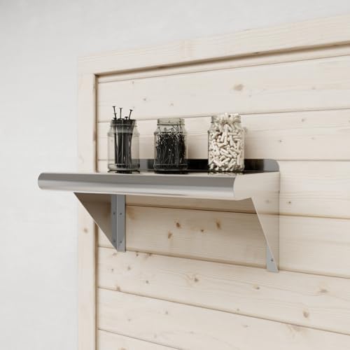 AmGood 10 in. x 16 in. Stainless Steel Wall Mount Shelf - Image 6