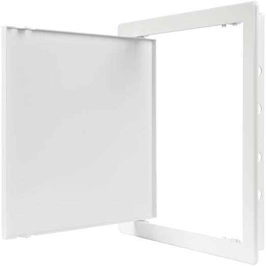 12" x 12" White ABS Plastic Plumbing Access Panel - Image 7