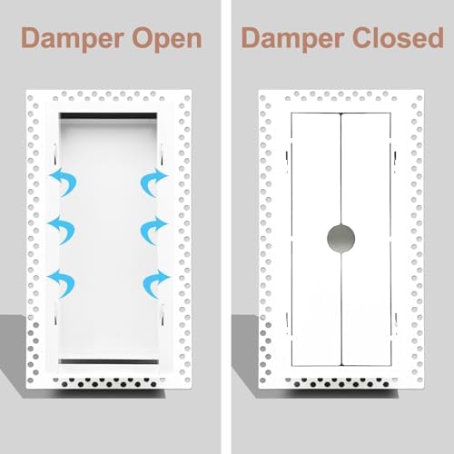 Flush Wall Vent Cover 6x12 Inch - Image 2