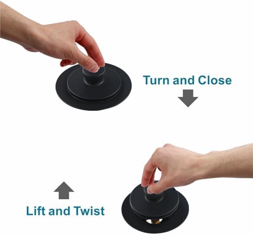 WELSAN Matte Black Tub Drain and Overflow Kit, Bathtub Drain Kit Universal - Image 3