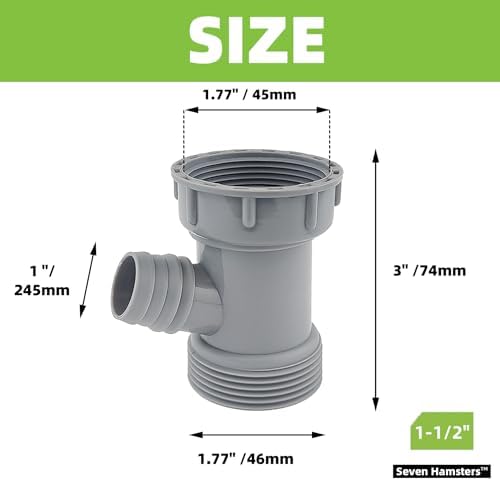 Dishwasher Drain Pipe Hose Adapter Wye, Kitchen Sink Pipe Adapter Branched - Image 3