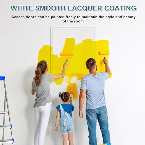 Access Panel 24x36 30x48 Inch, Aluminum Frame Access Doors White Opening Flap - Image 4