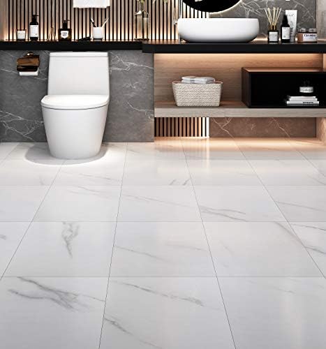 Livelynine Peel and Stick Floor Tile White 12X12 Inch 32 Pack Self Adhesive - Image 2