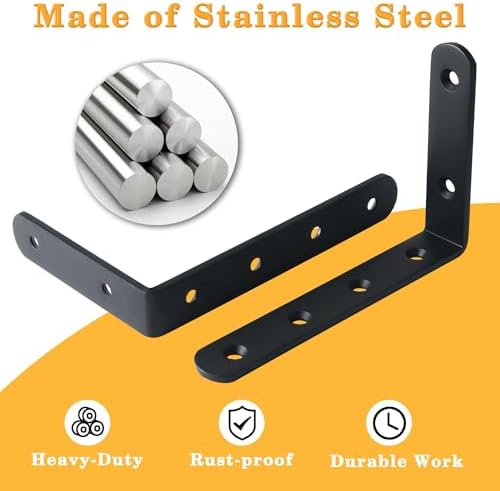 Alise 6Pcs Floating Shelf Brackets - Image 4