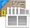 Fits 12x6 Duct Opening | Steel Return Air Grille by Handua | Vent Cover Grill by Handua