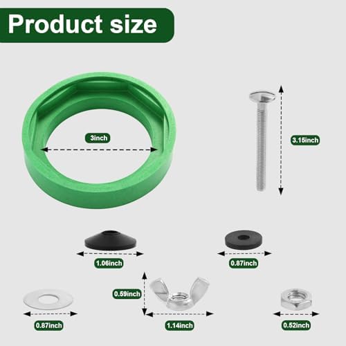 3" Toilet Tank to Bowl Gasket Kit, Fits American Standard Champion 4 Toilet - Image 2