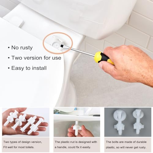 Toilet Seat Screws Bolts Replacement kit - Image 3
