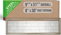 Fits 8x30 and 30x8 Duct Opening | Return Air Floor Grille by Handua | Walkable by Handua