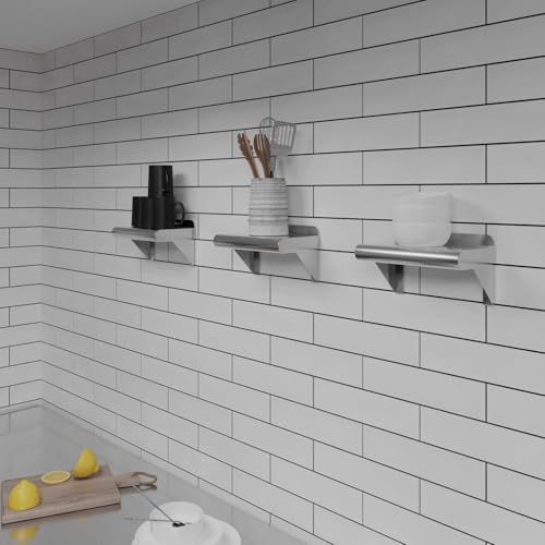AmGood 12 in. x 16 in. Stainless Steel Wall Mount Shelf - Image 6