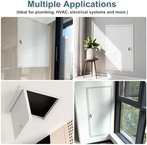 Access Panel 24x36 30x48 Inch, Aluminum Frame Access Doors White Opening Flap - Image 5