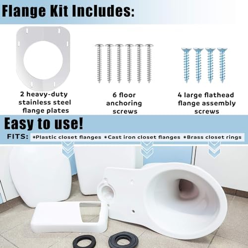Gisafai Toilet Flange Support Plate Closet Flange Floor Repair Ring Bracket - Image 4