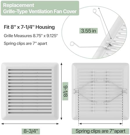 C350GN Bathroom Plastic Grille Cover - Image 2