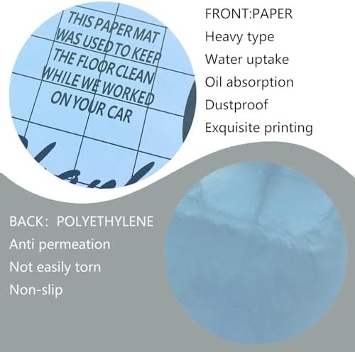 White Car Paper Floor Mats, Temporary Cars Floor Protector, Automotive Mat - Image 6